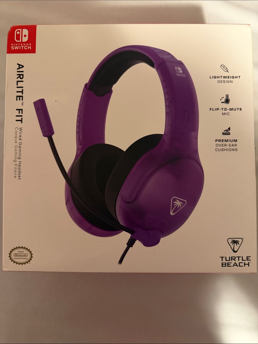 Turtle Beach Airlite Fit Wired Gaming Headset — Purple